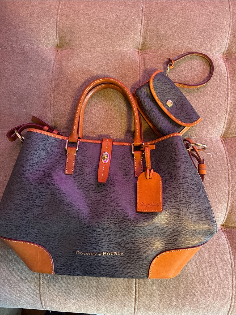 Dooney & Bourke Pebble Shelby Shopper with Wristlet